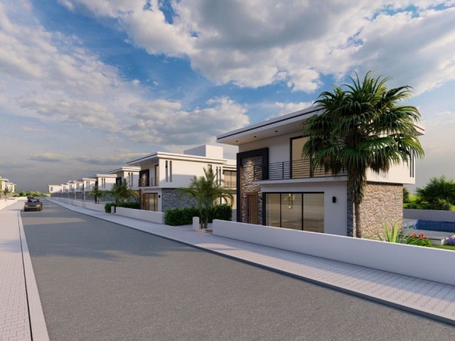 4+1 VILLAS WITH POOL 300 METERS FROM THE SEA IN ISKELE ÖTÜKEN, CYPRUS