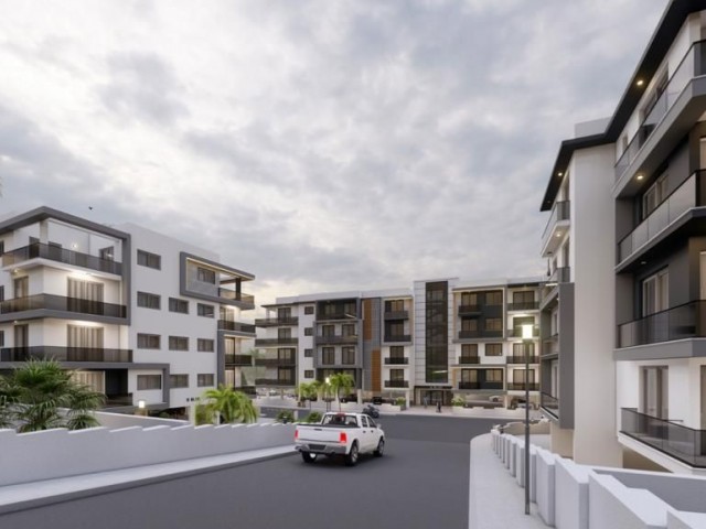 ZU VERKAUFEN 2+1 LUXURIÖSE WOHNUNGEN MIT BLICK AUF DIE BERGE UND DAS MEER IM ZENTRUM VON ZYPERN GUINEA