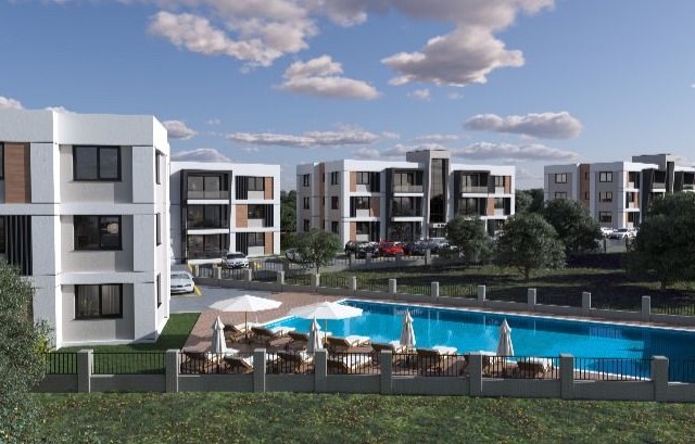 2+1 APARTMENTS FOR SALE IN A COMPLEX WITH POOL WITH MOUNTAIN AND SEA VIEWS IN CYPRUS GİRNE LAPTA REGION