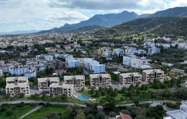 2+1 APARTMENTS FOR SALE IN A COMPLEX WITH POOL WITH MOUNTAIN AND SEA VIEWS IN CYPRUS GİRNE LAPTA REGION