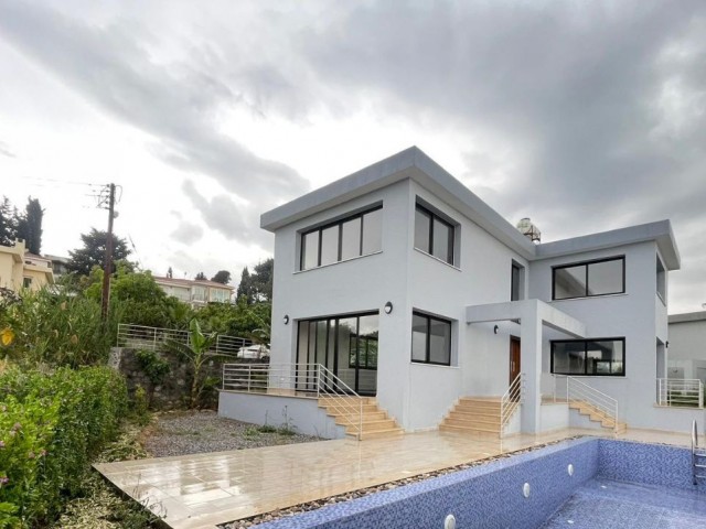 4+1 LUXURY VILLA WITH PRIVATE POOL FOR SALE IN CYPRUS GİRNE ÇATALKÖY 