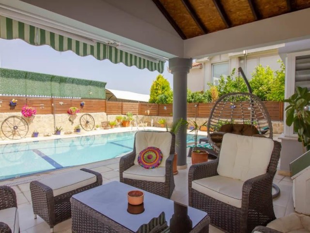 3+1 VILLA WITH PRIVATE POOL FOR SALE IN CYPRUS GİRNE DOĞANKOY 