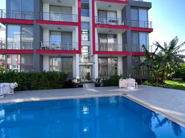 KIBRIS GİRNE ALSANCAK'TA HAVUZLU SİTEDE FULL EŞYALI KİRALIK  2+1 DAİRE