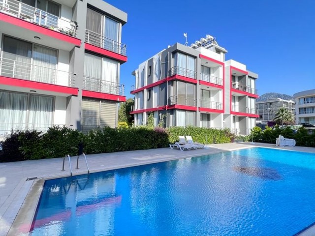 KIBRIS GİRNE ALSANCAK'TA HAVUZLU SİTEDE FULL EŞYALI KİRALIK  2+1 DAİRE