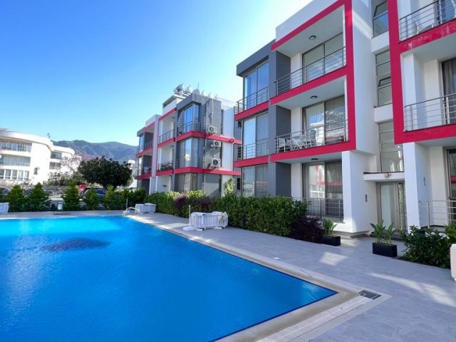 KIBRIS GİRNE ALSANCAK'TA HAVUZLU SİTEDE FULL EŞYALI KİRALIK  2+1 DAİRE