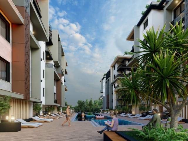 2+1 APARTMENTS FOR SALE IN A COMPLEX WITH POOL IN THE CENTER OF CYPRUS GİRNE