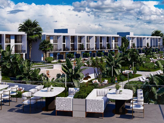 SPECIALLY DESIGNED 1+1 2+1 3+1 LUXURIOUS FLATS FOR SALE IN CYPRUS ISKELE WITH THE CONCEPT OF 5 STAR HOTEL