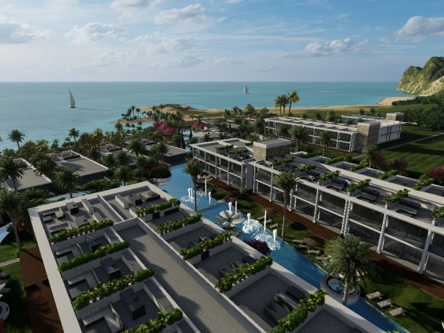 FLATS FOR SALE IN CYPRUS GIRNE ESENTEPE REGION, LIFE OPPORTUNITY IN THE CONCEPT OF 5 STAR HOTEL BY THE SEA