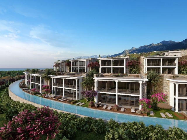 FLATS FOR SALE IN CYPRUS GIRNE ESENTEPE REGION, LIFE OPPORTUNITY IN THE CONCEPT OF 5 STAR HOTEL BY THE SEA