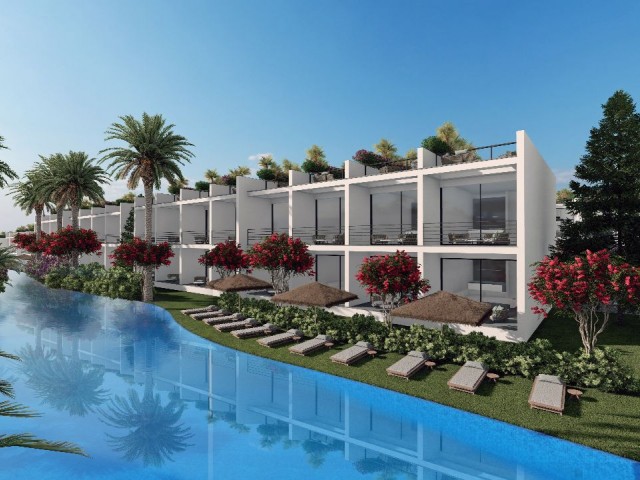 FLATS FOR SALE WITH 1+1 2+1 AND STUDY OPTIONS FOR SALE IN A WONDERFUL PROJECT OFFERING A DREAM LIFE IN ESENTEPE, CYPRUS