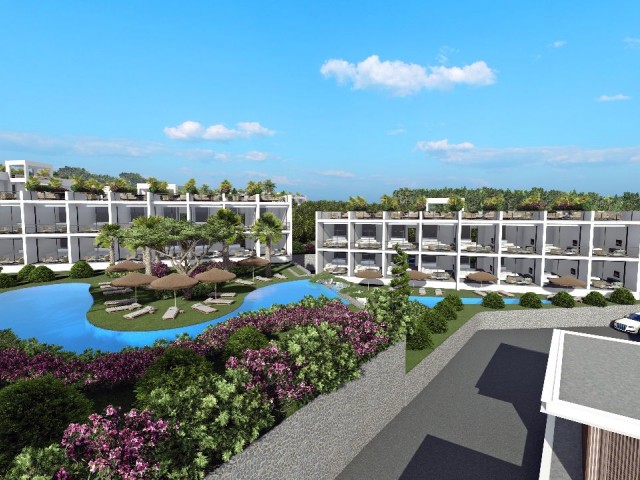 FLATS FOR SALE WITH 1+1 2+1 AND STUDY OPTIONS FOR SALE IN A WONDERFUL PROJECT OFFERING A DREAM LIFE IN ESENTEPE, CYPRUS