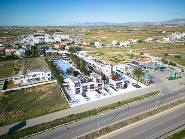 A MAGNIFICENT PROJECT OFFERING A HOLIDAY-LIKE LIVING SPACE, 2 MINUTES TO THE SEA, IN YENIBOGAZICI REGION IN CYPRUS MAGUSA