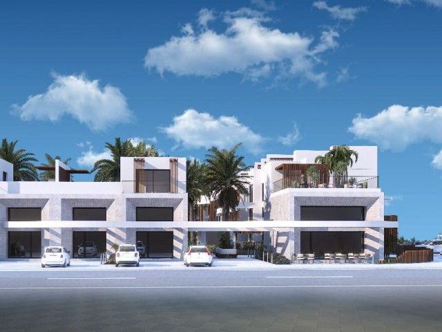 A MAGNIFICENT PROJECT OFFERING A HOLIDAY-LIKE LIVING SPACE, 2 MINUTES TO THE SEA, IN YENIBOGAZICI REGION IN CYPRUS MAGUSA