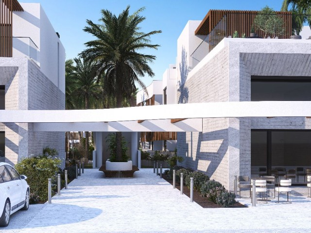 A MAGNIFICENT PROJECT OFFERING A HOLIDAY-LIKE LIVING SPACE, 2 MINUTES TO THE SEA, IN YENIBOGAZICI REGION IN CYPRUS MAGUSA