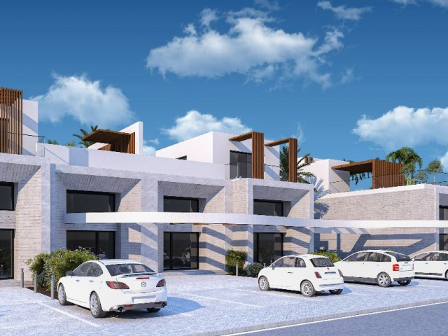 A MAGNIFICENT PROJECT OFFERING A HOLIDAY-LIKE LIVING SPACE, 2 MINUTES TO THE SEA, IN YENIBOGAZICI REGION IN CYPRUS MAGUSA