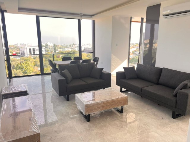 3+1 LUXURY FLAT FOR RENT IN CYPRUS GIRNE CENTER, FULLY FURNISHED, WITH FIREPLACE AND PRIVATE TERRACE FOR THE FLAT