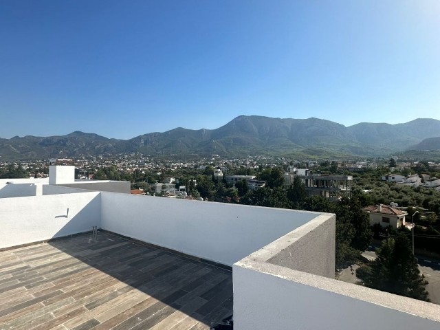 3+1 Penthouse for Sale, on Kyrenia Bellapais Road, in a Magnificent Location, with Mountain and Sea Views
