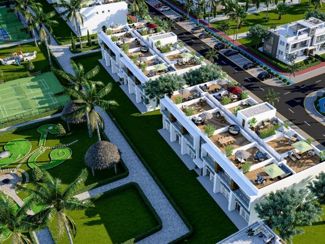 A SITE WITH A HOTEL CONCEPT IS BEING CONSTRUCTED IN CYPRUS İSKELE REGION. AMAZING LIVING AREA AND UNIQUE INVESTMENT OPPORTUNITY