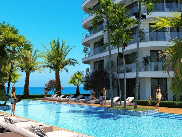 SEA VIEW FLATS OFFERING YOU A PRIVILEGED LIFE WITH ALL FACILITIES IN CYPRUS LEFKE GAZİVEREN AREA