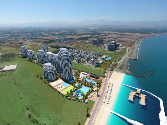 SEA VIEW FLATS OFFERING YOU A PRIVILEGED LIFE WITH ALL FACILITIES IN CYPRUS LEFKE GAZİVEREN AREA