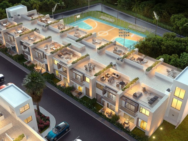 1+1, 2+1 AND 3+1 FLATS IN THE PROJECT LOCATED IN THE CENTER OF THE MAGNIFICENT NATURE OF CYPRUS İSKELE REGION