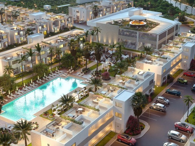 1+1, 2+1 AND 3+1 FLATS IN THE PROJECT LOCATED IN THE CENTER OF THE MAGNIFICENT NATURE OF CYPRUS İSKELE REGION