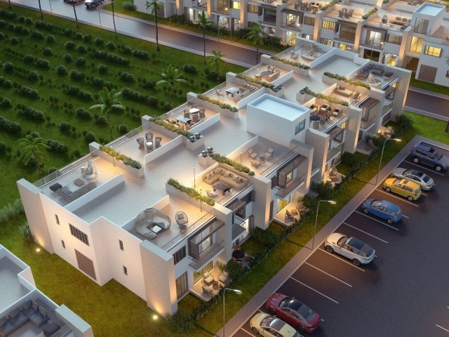 1+1, 2+1 AND 3+1 FLATS IN THE PROJECT LOCATED IN THE CENTER OF THE MAGNIFICENT NATURE OF CYPRUS İSKELE REGION