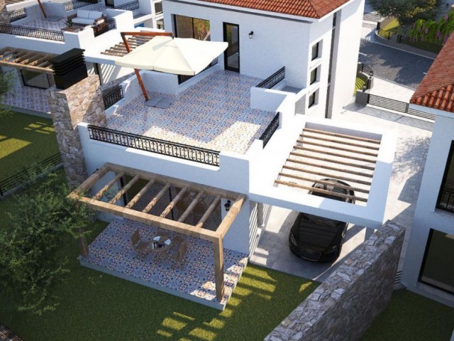 3+1 villas for sale in Dogankoy ** 