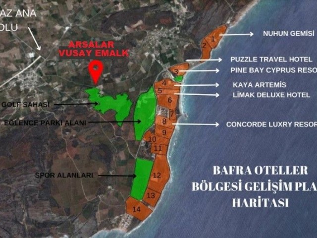 Bafra-Region 25000 stg 55m2 10000stg Anzahlung 24 Monate fälligkeitsfreie Zahlung ** 