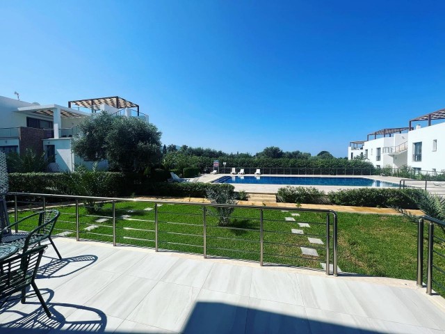 flat with garden poolside