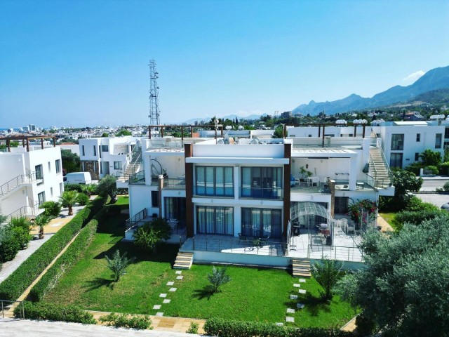 flat with garden poolside