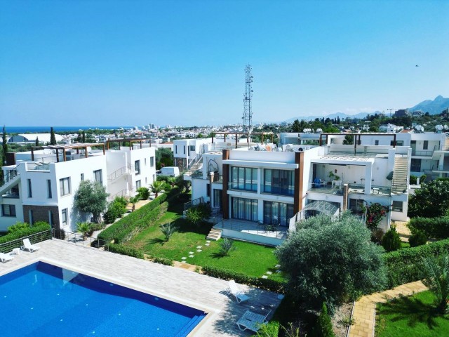 flat with garden poolside