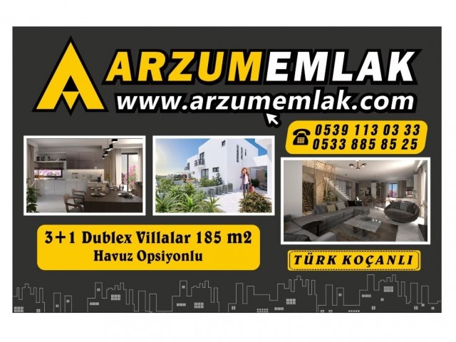 3+1 LUXURY VILLA FOR SALE IN HAMİTKÖY REGION 