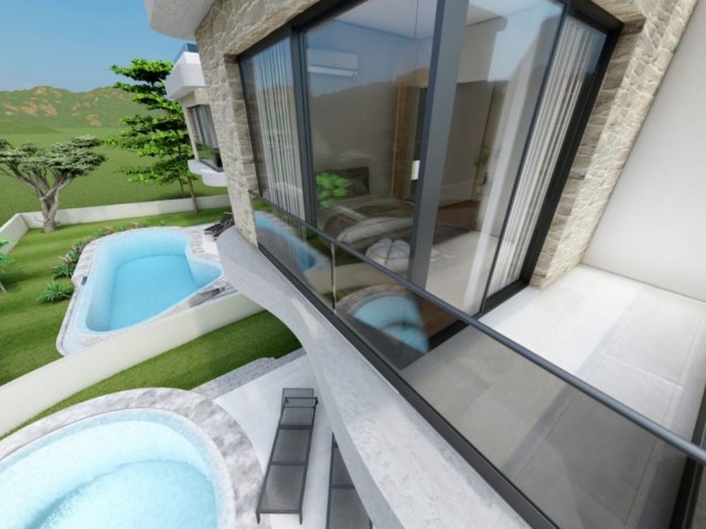 4+1 EN SUITE LUXURY VILLAS WITH PRIVATE POOL