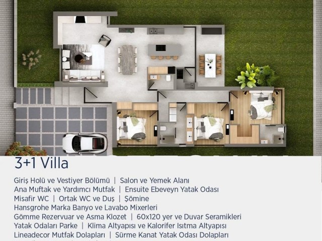 UNIQUE 3+1 AND 4+1 DETACHED VILLAS IN BATIKENT