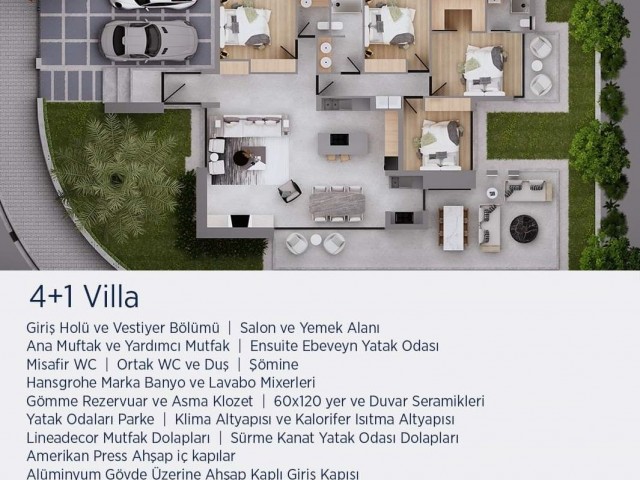 BATIKENT'TE EŞSİZ 3+1 VE 4+1 MÜSTAKİL VİLLALAR