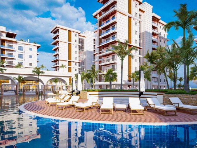 Studio-Apartment in einem Komplex mit Pool in Iskele, Long beach