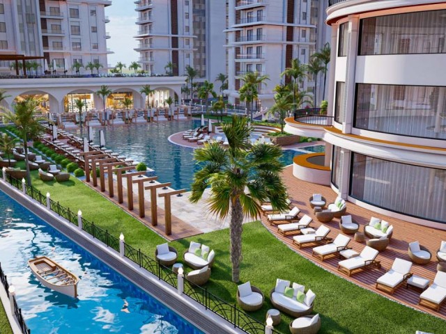 Iskele Long Beach Havuzlu Site İçerisinde 1+1 Daire 84 ay faizsiz taksitle