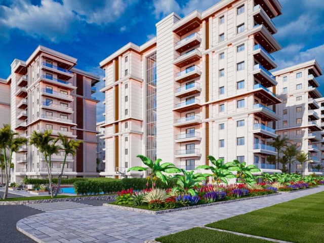 Iskele Long Beach Havuzlu Site İçerisinde 1+1 Daire 84 ay faizsiz taksitle