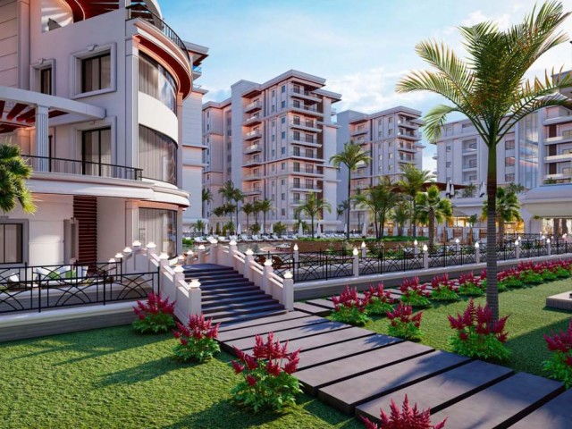 Iskele Long Beach Havuzlu Site İçerisinde 1+1 Daire 84 ay faizsiz taksitle