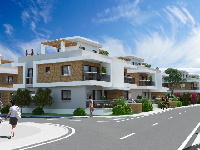 Long Beach/3+1 site içinde satılık/taksitli villa