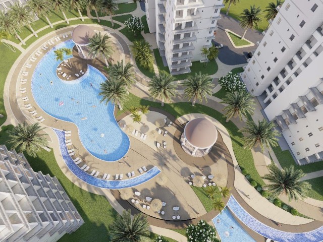 3+1 Penthouse At Caesar Blue In Iskele Bogaz, 200 Meters From The Sea, In 48 Monthly Interest-Free Installments. 6%Cashback