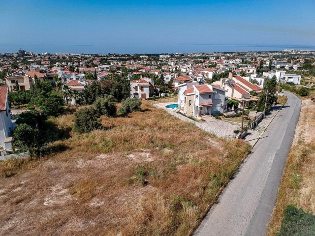 TURKISH DECKED LAND FOR SALE WITH MOUNTAIN AND SEA VIEWS IN THE BELLAPAIS DISTRICT OF KYRENIA, TRNC ** 