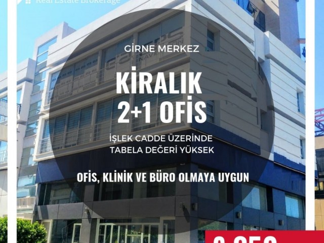 Girne'nin Merkezinde Kiralık 2+1 Ofis