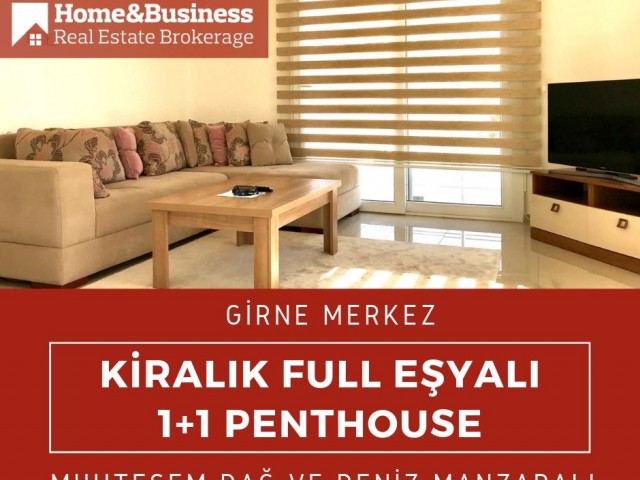 KKTC GİRNE'NİN KALBİNDE KİRALIK FULL EŞYALI 1+1 PENTHOUSE