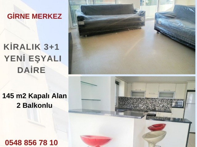 KKTC GİRNE MERKEZDE KİRALIK 3+1 EŞYALI DAİRE