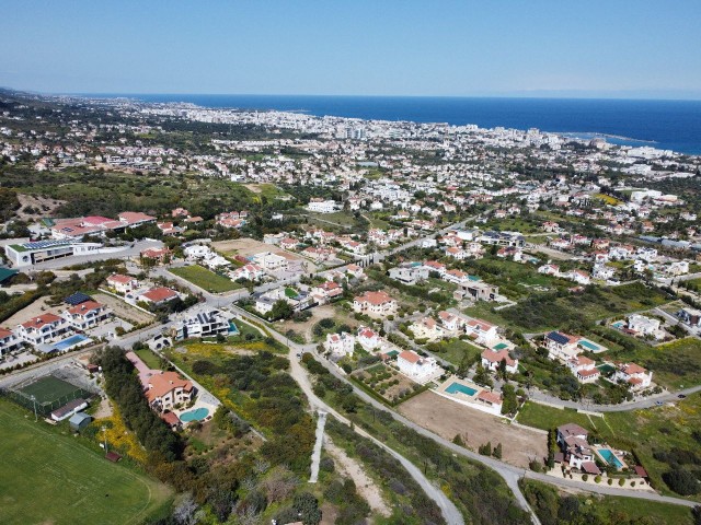 modern decked land plots for sale in the bellapais esk school district with a ready-made Turkish tit