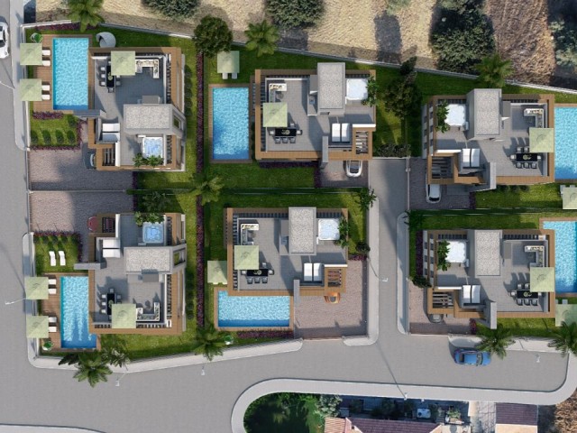 BRAND NEW POOL MOUNTAIN VIEW VILLA FOR SALE IN ÇATALKÖY! ** 