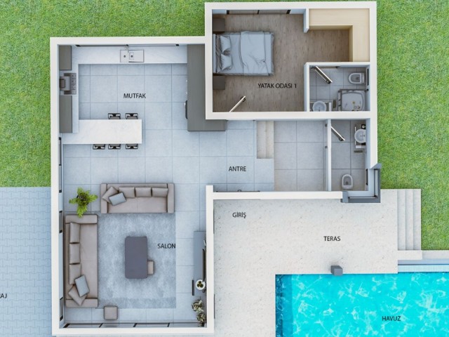 ULTRA LUXURIOUS MODERN 4+1 VILLAS FOR SALE IN ÇATALKÖY! ** 