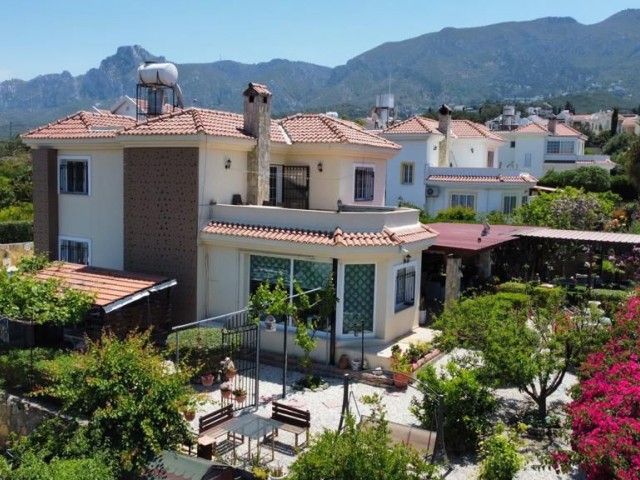 LUXURY VILLA WITH POOL FOR SALE WITH SEA VIEW THAT DOES NOT CLOSE THE WAY ON THE RING ROAD IN KYRENIA! ** 